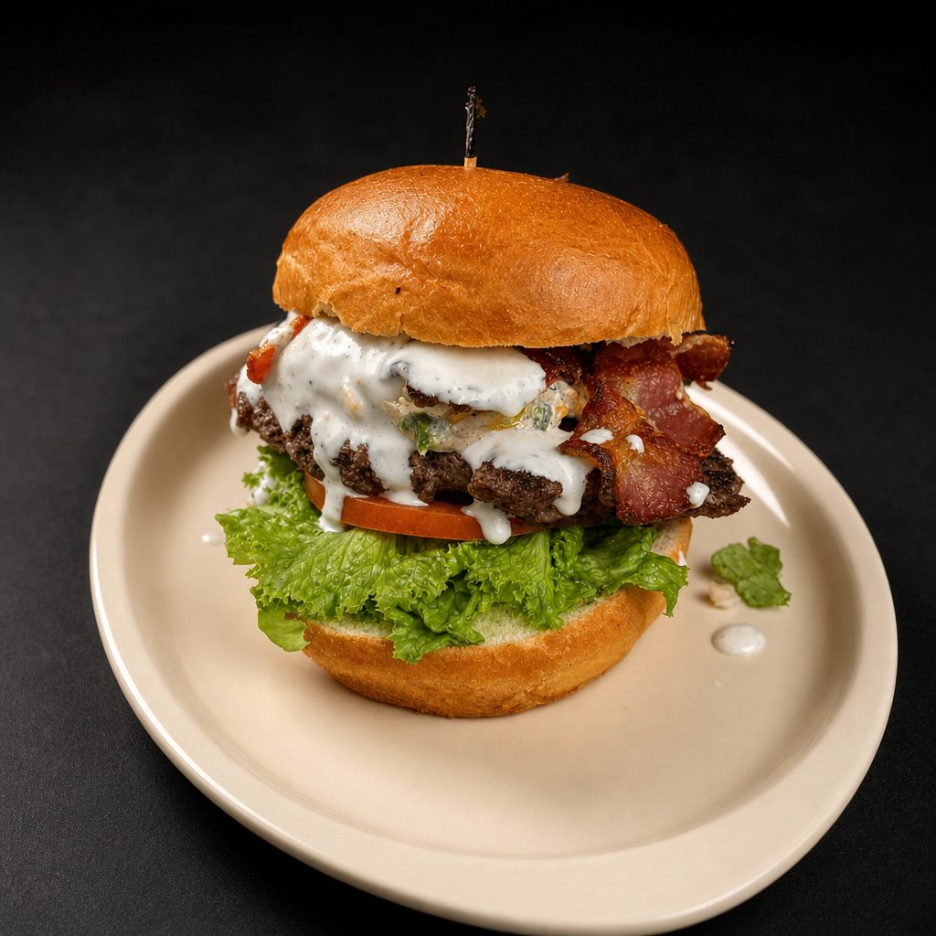 Jalapeño Popper Burger.