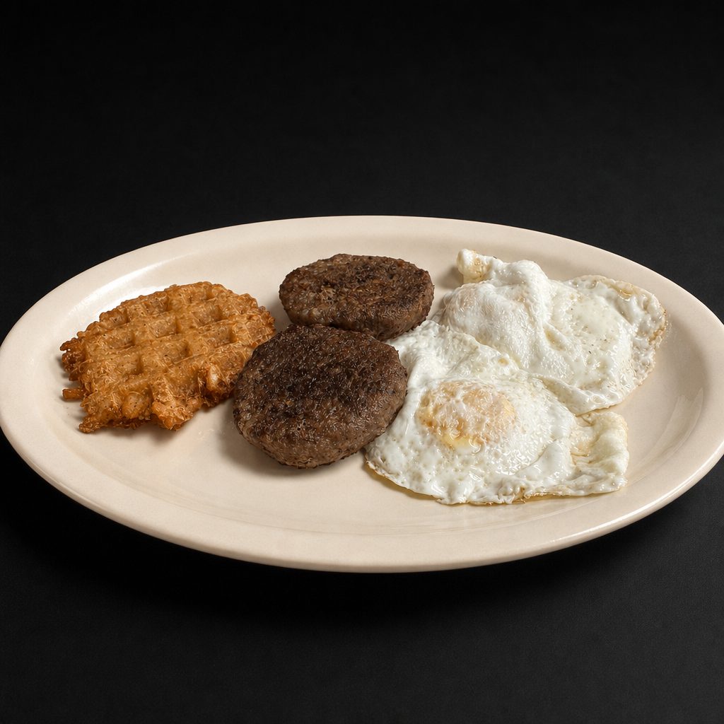 Kids Junior Breakfast Plate.