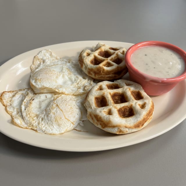 Golden Biscuits Gravy with Eggs.