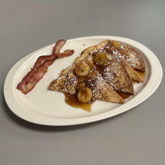 Bananas Foster French Toast Plus.