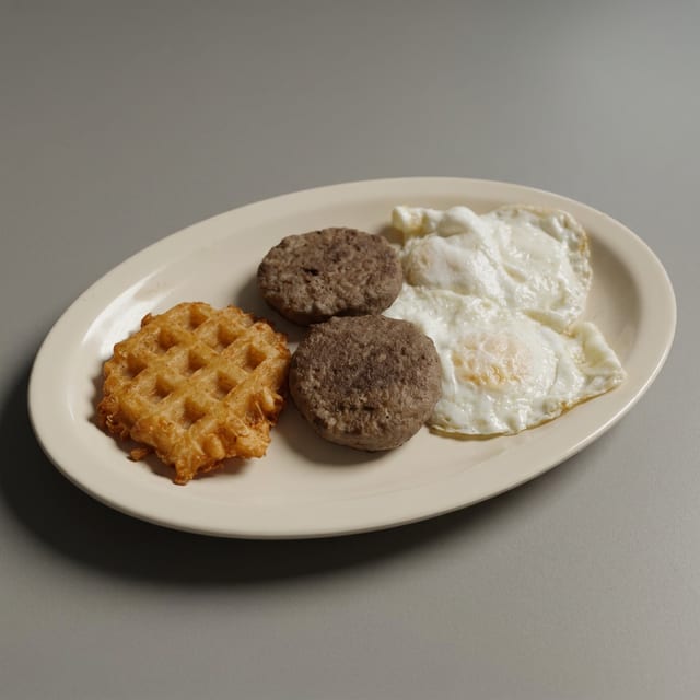 Kids Junior Breakfast Plate.